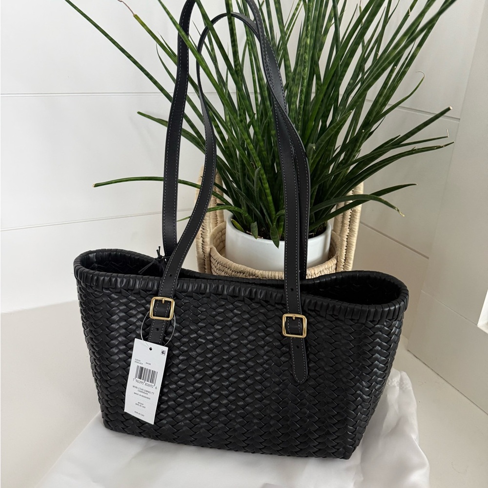 Coach Woven Swing Tote | Black